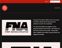 Tablet Screenshot of firstnationathletics.com
